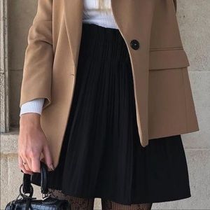 Zara black pleated skort